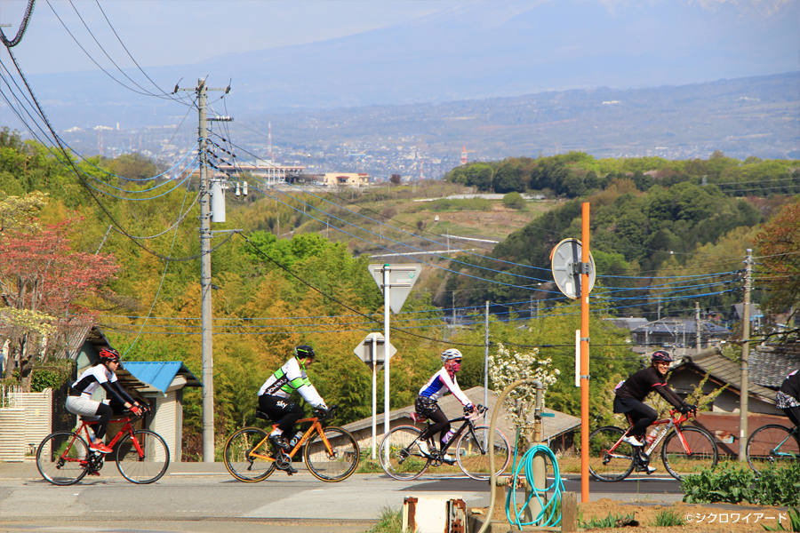 桃と桜のサイクリング2018