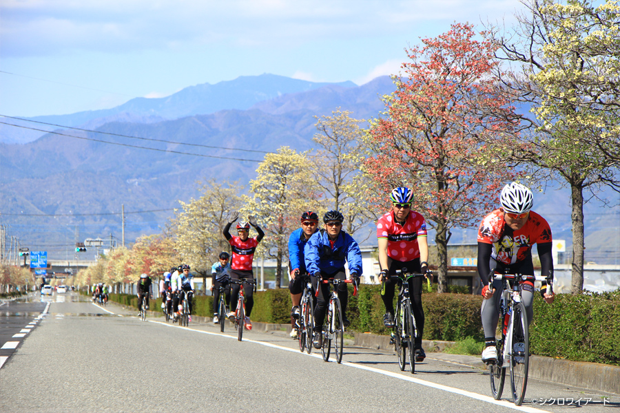 桃と桜のサイクリング2018