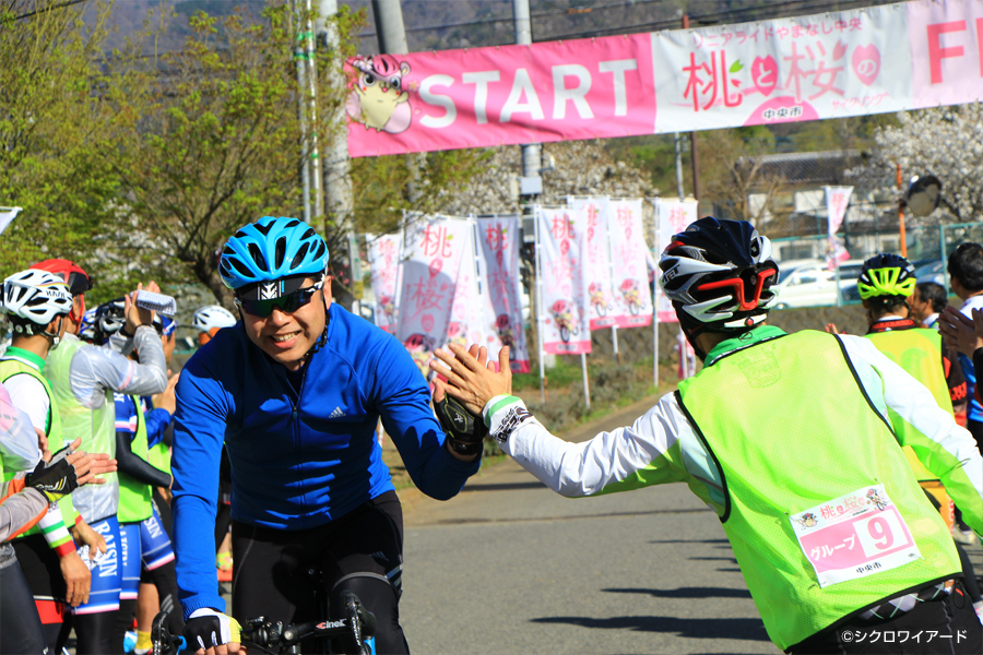 桃と桜のサイクリング2018