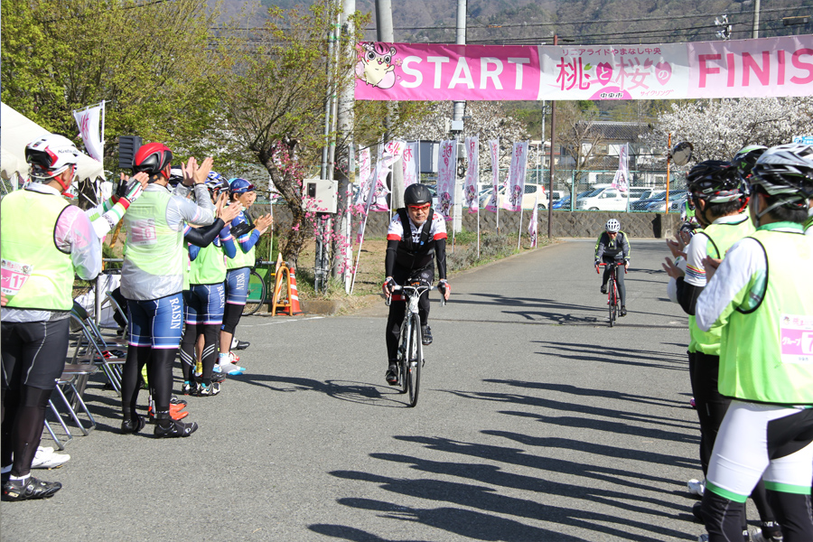 桃と桜のサイクリング2018