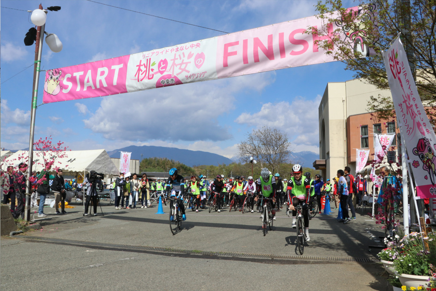 桃と桜のサイクリング2018