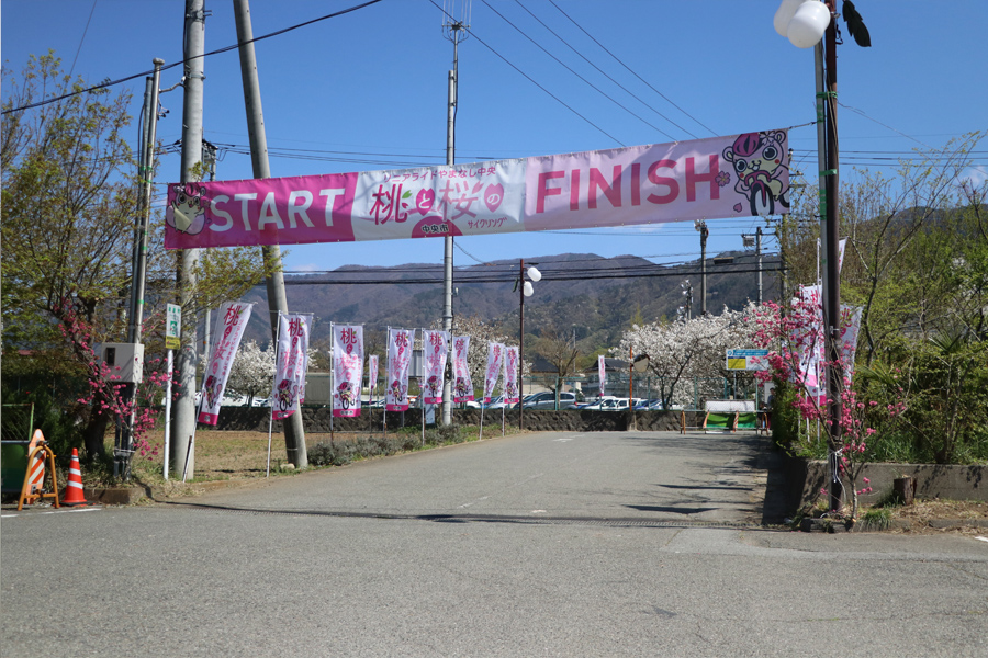 桃と桜のサイクリング2018