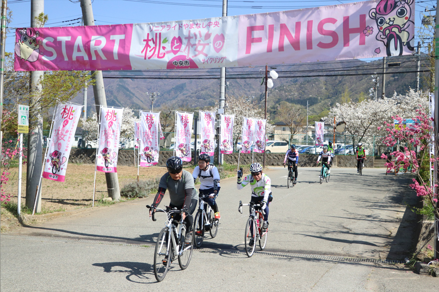 桃と桜のサイクリング2018