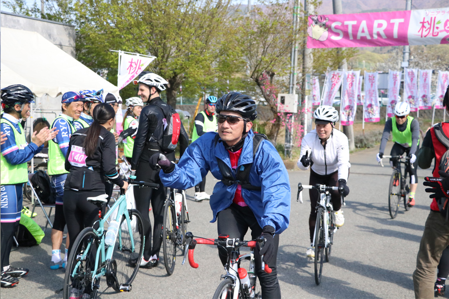 桃と桜のサイクリング2018